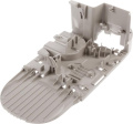 Housing Part - 11050606 Housing Part Bottom Part With Rubber Foots Dark Cream [Bosch Siemens]